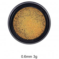 Caviar Beads goud 0.6mm