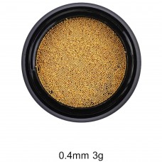 Caviar Beads goud 0.4mm