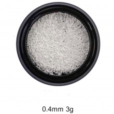 Caviar Beads zilver 0.4mm