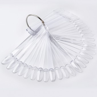 kleuren display 50 tips op ring (clear) 
